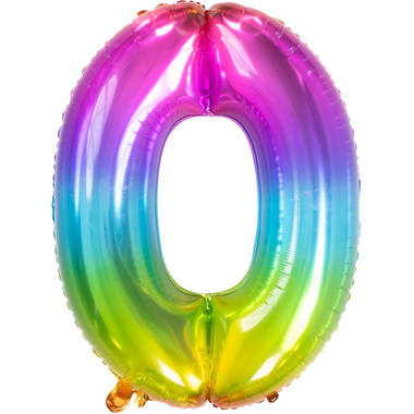 regenboog folie ballon 0