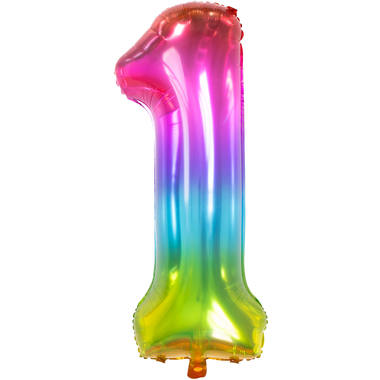 regenboog folie ballon 1